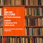 Salon du Livre du vendredi 2 décembre